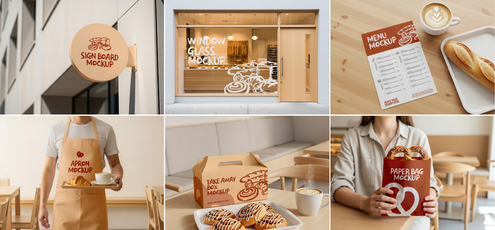 Bakery & Coffee Shop Mockup Bundle – 15 PSD Templates for Café Branding and Packaging Design — image 3