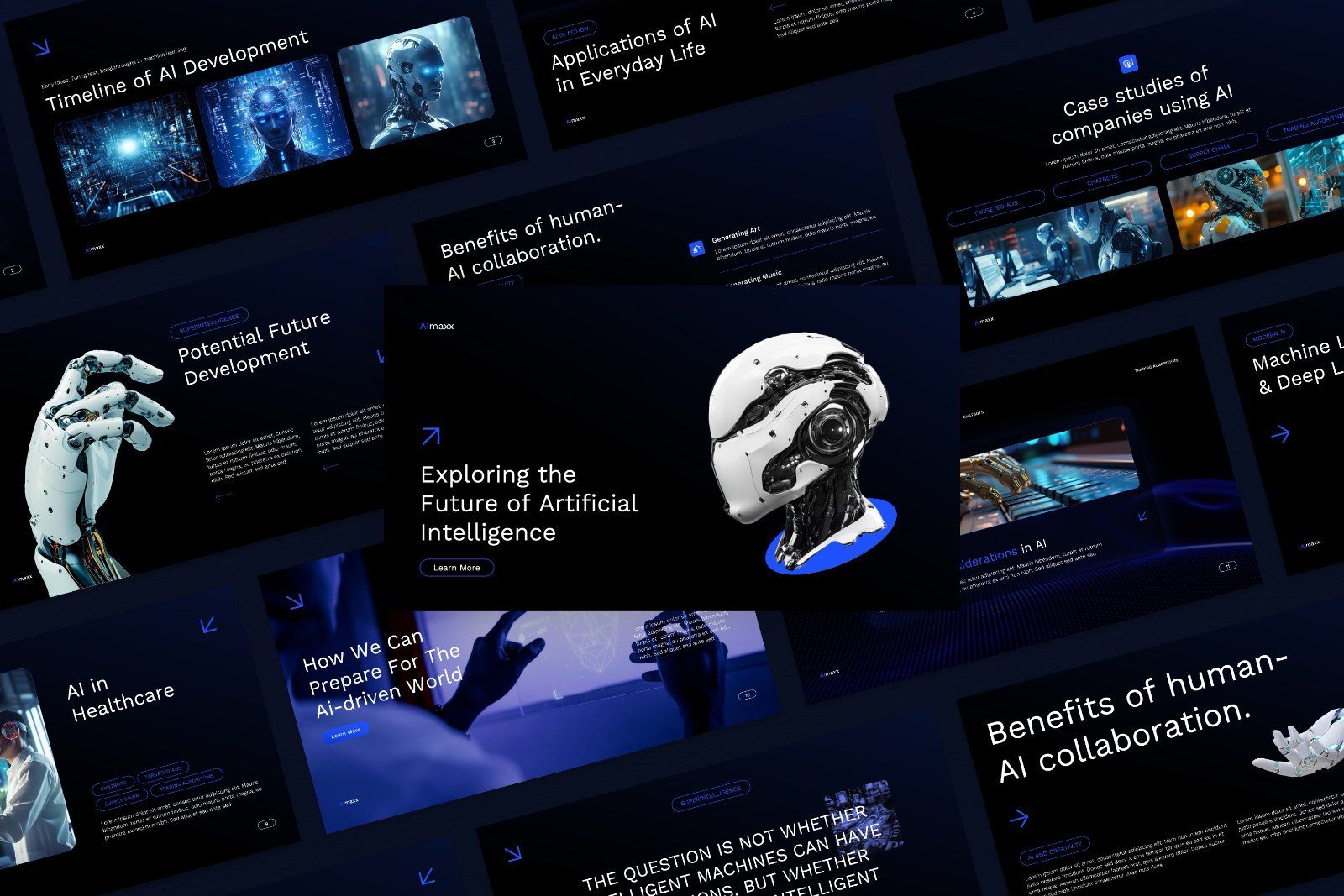 Aimaxx – Futuristic AI & Technology Presentation — image 1