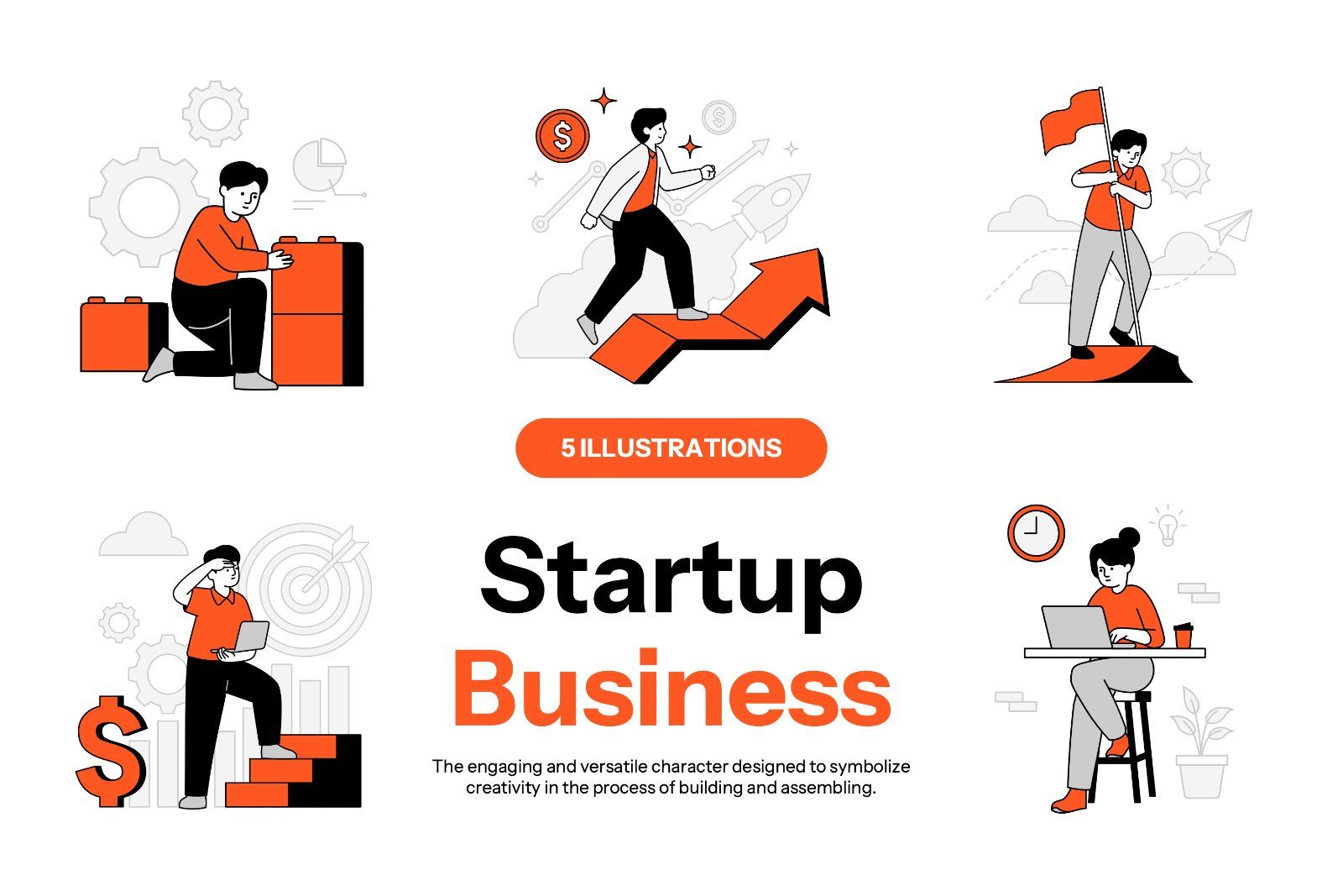 Dablo - Start Up Business Illustration Pack — image 1