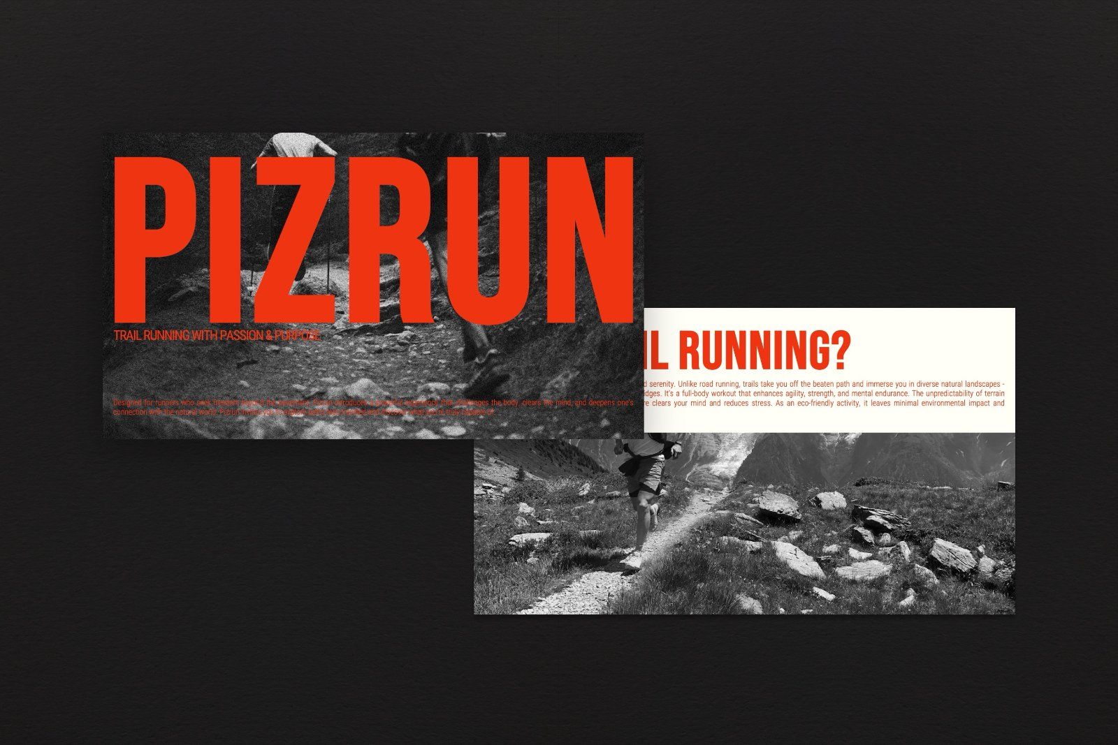 Pizrun – Trail Run Bold Typography Presentation — image 2