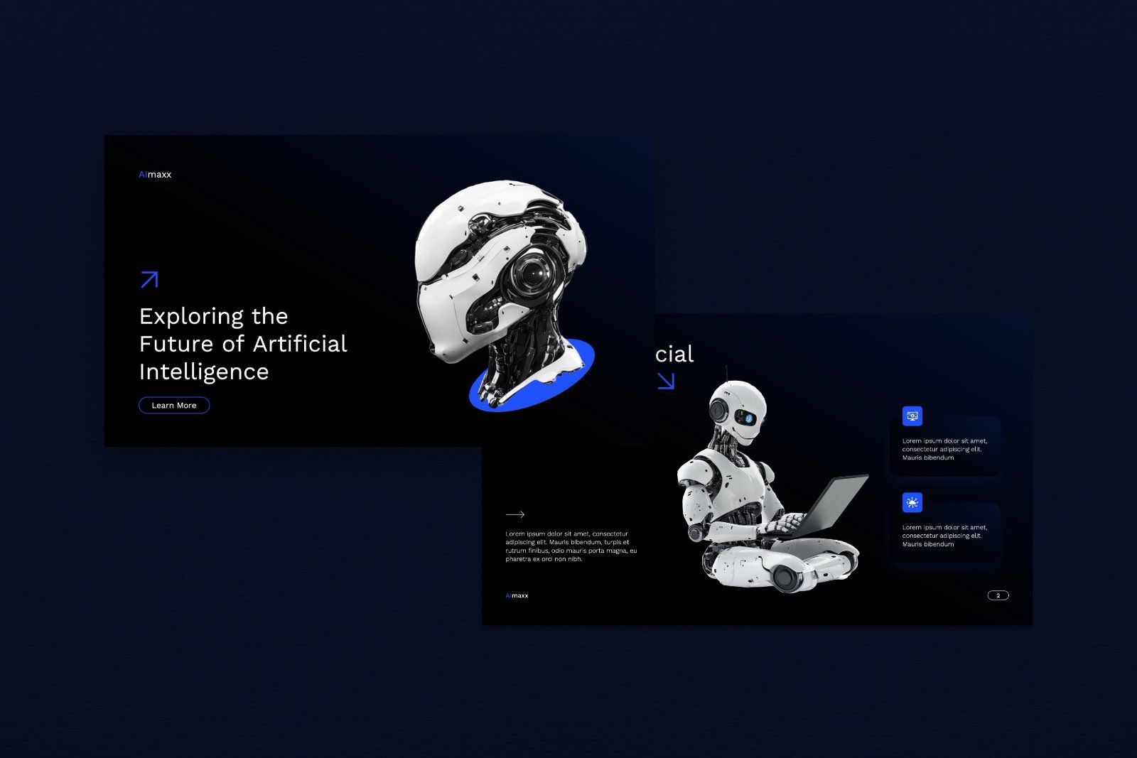 Aimaxx – Futuristic AI & Technology Presentation — image 2