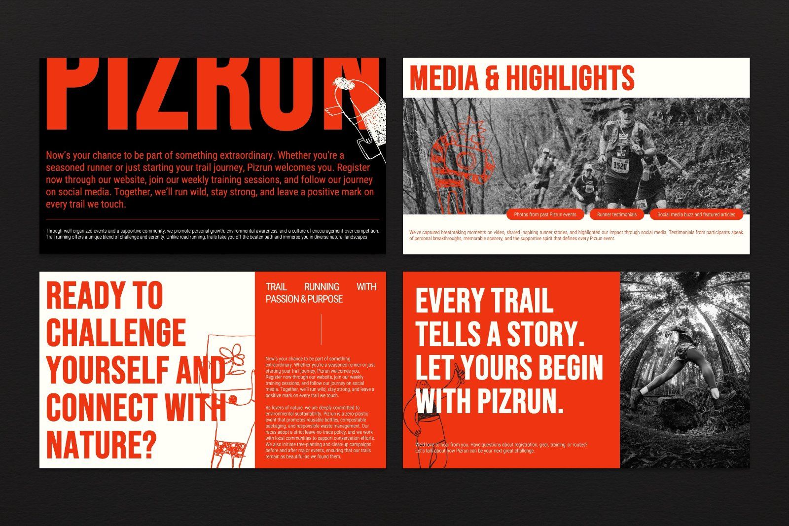 Pizrun – Trail Run Bold Typography Presentation — image 4