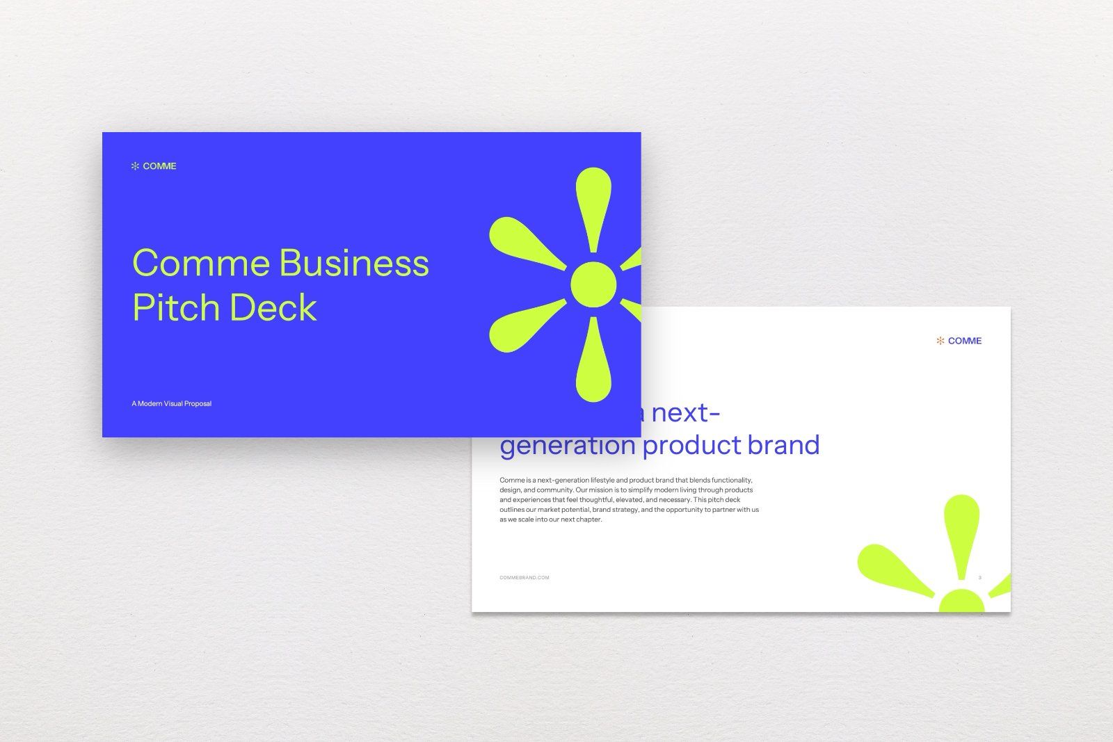 Comme – Modern Business Pitch Deck Presentation — image 2