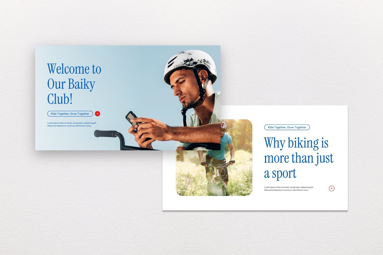 Baiky Club – Cycling Community Presentation Template — image 2