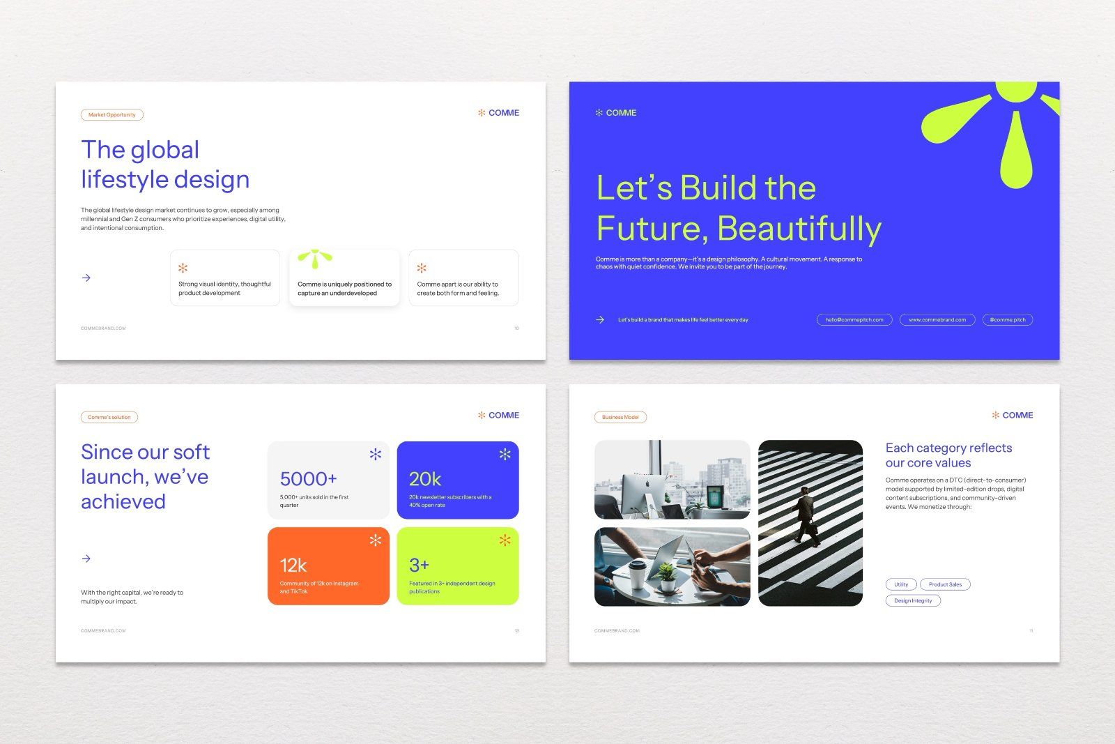 Comme – Modern Business Pitch Deck Presentation — image 4