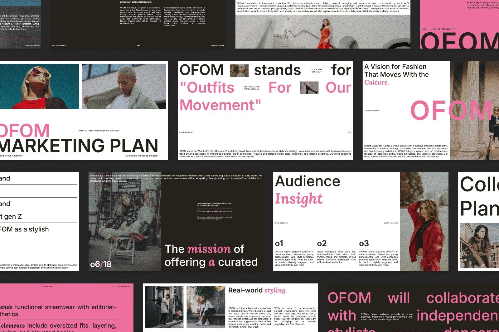 Ofom - Marketing Plan Presentation Template — image 5