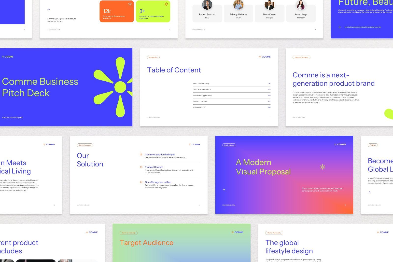 Comme – Modern Business Pitch Deck Presentation — image 5