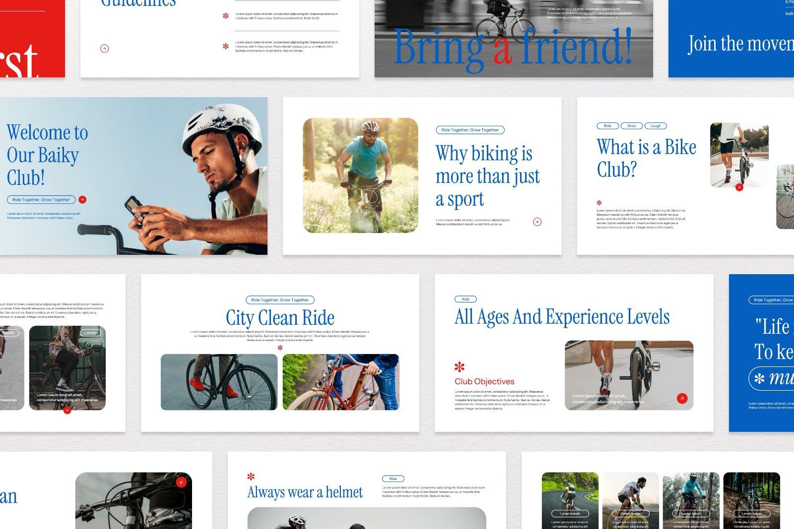 Baiky Club – Cycling Community Presentation Template — image 5