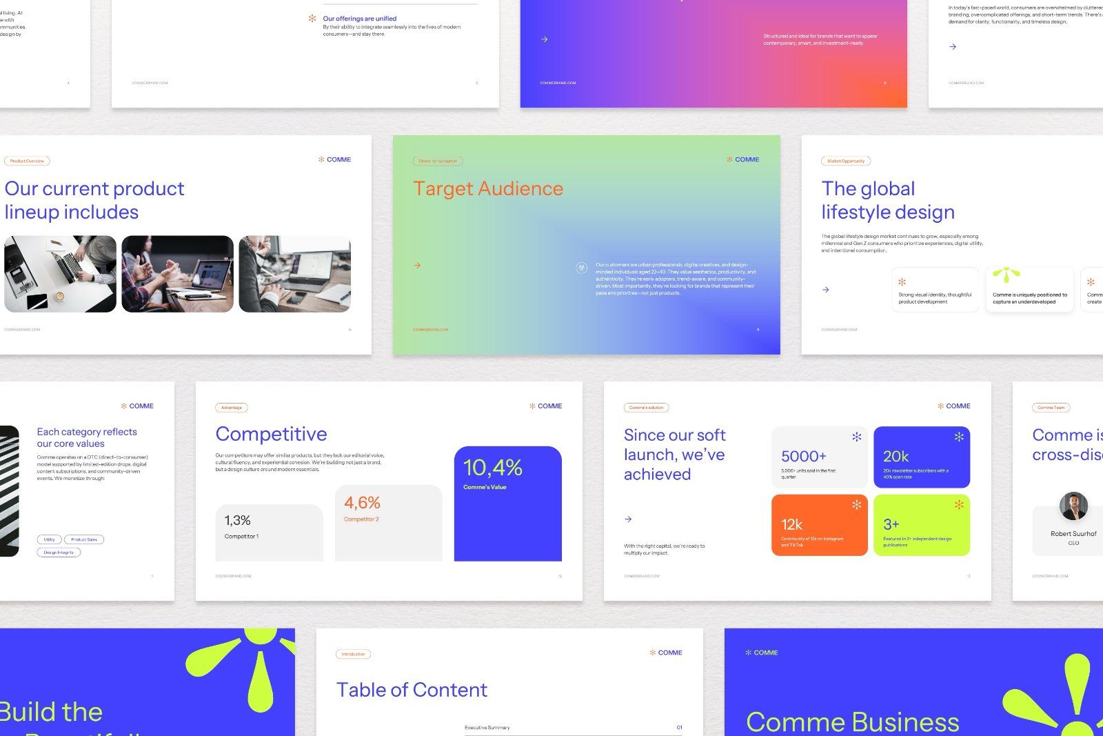 Comme – Modern Business Pitch Deck Presentation — image 6