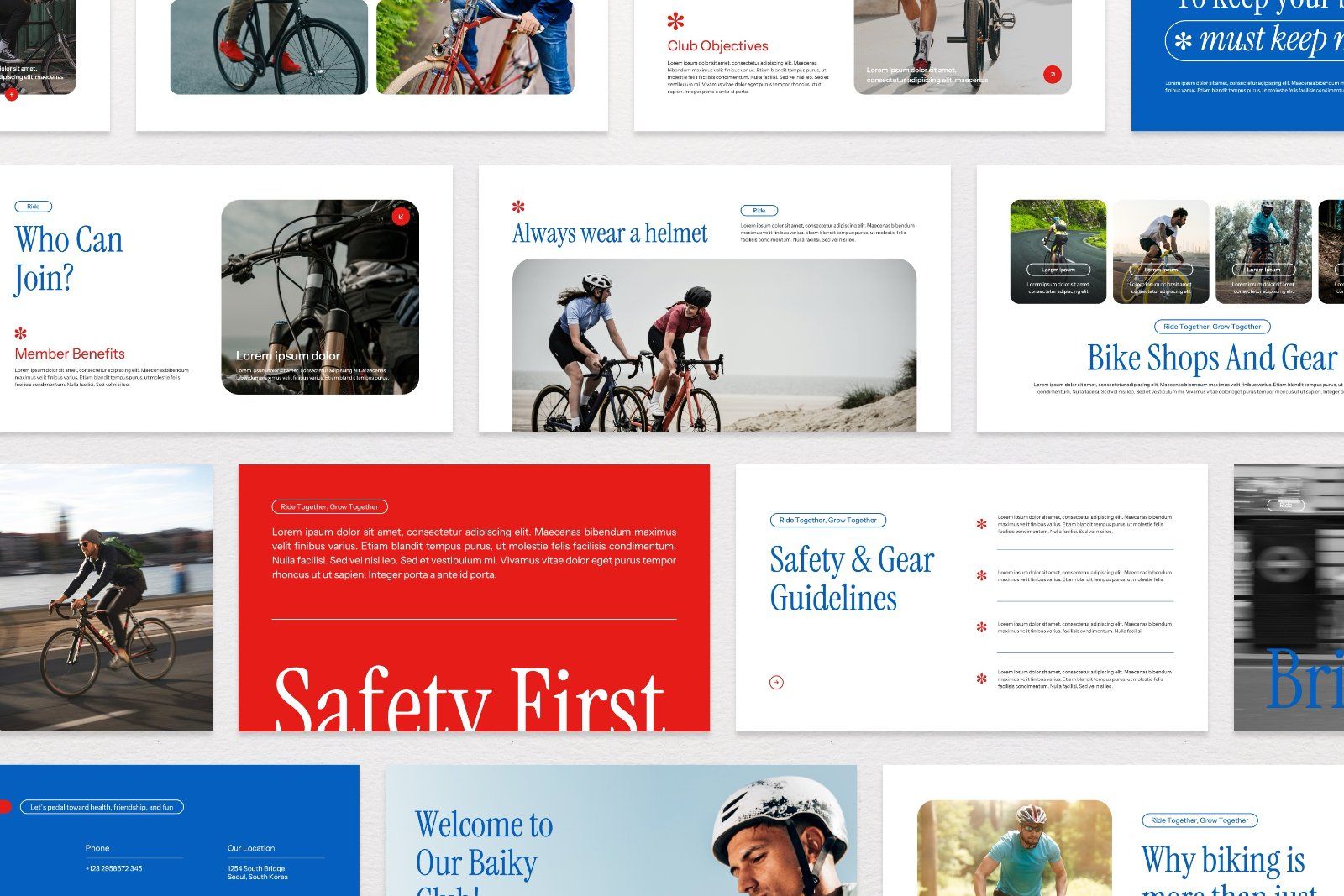 Baiky Club – Cycling Community Presentation Template — image 6