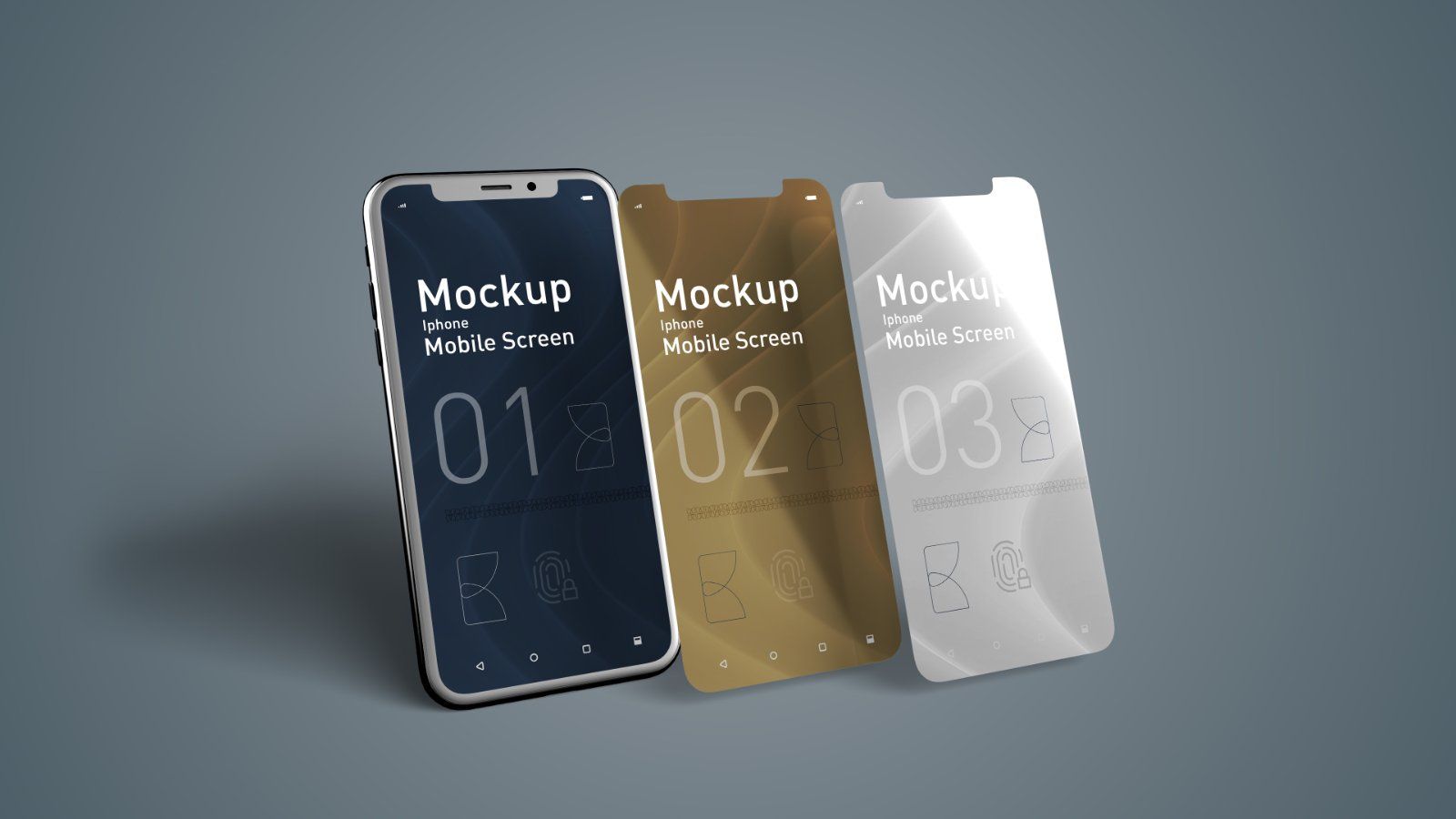 Mobile Display Mockup – Smartphone Screen Bundle, 5 PSDs — image 3