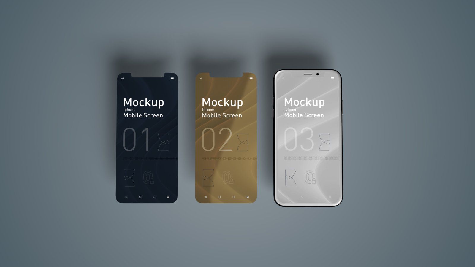 Mobile Display Mockup – Smartphone Screen Mockup Bundle, 5 PSDs — image 3