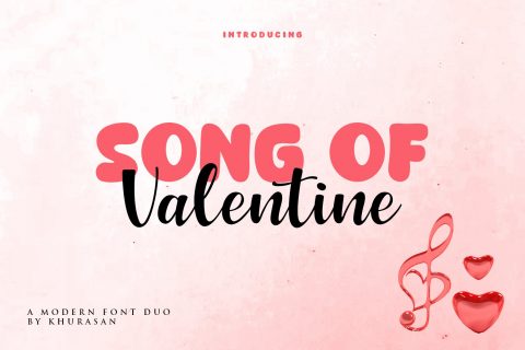 Song of Valentine Font Duo