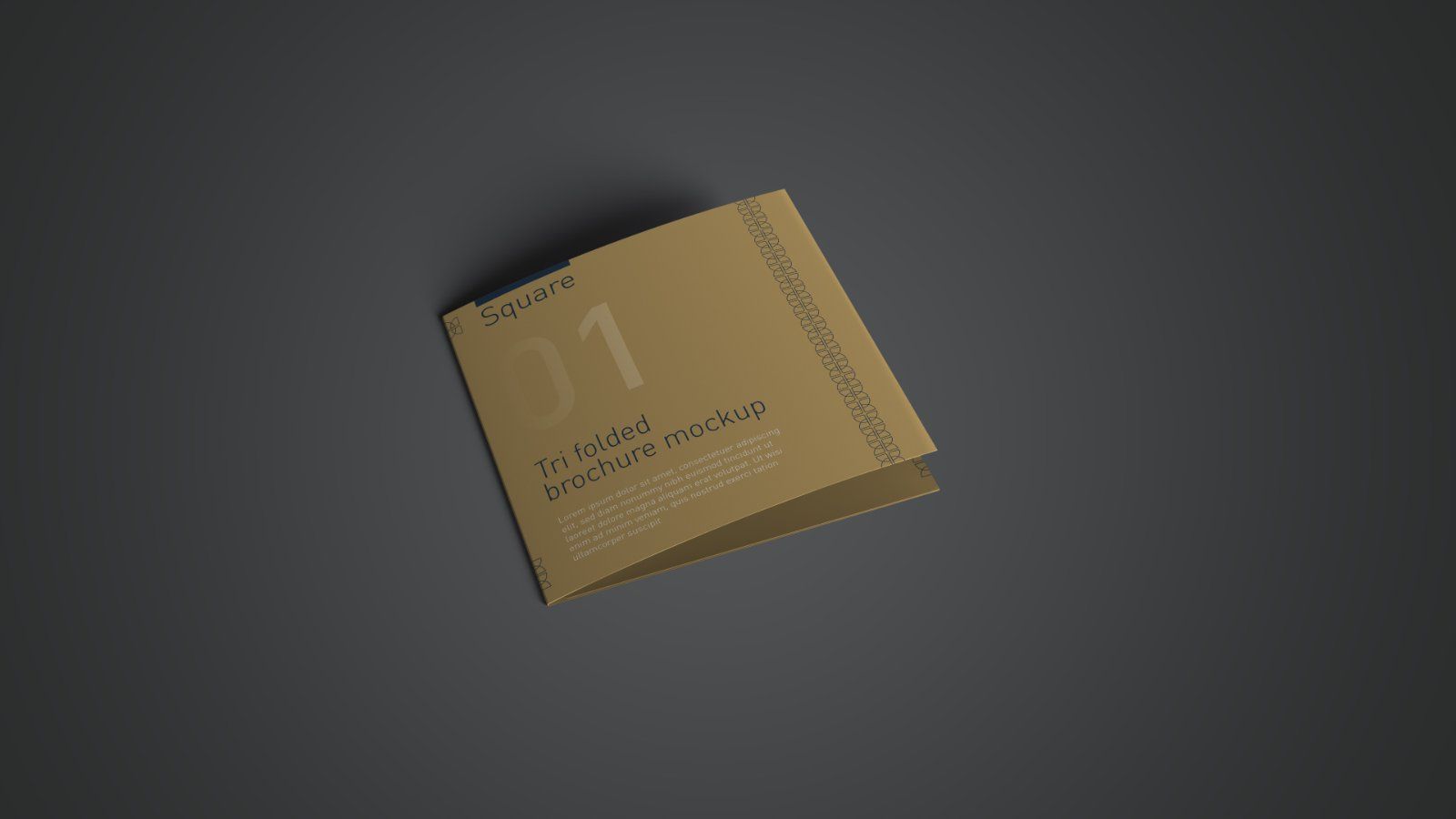 Square Tri Fold Brochure PSD Mockup - 5 PSD Files — image 2