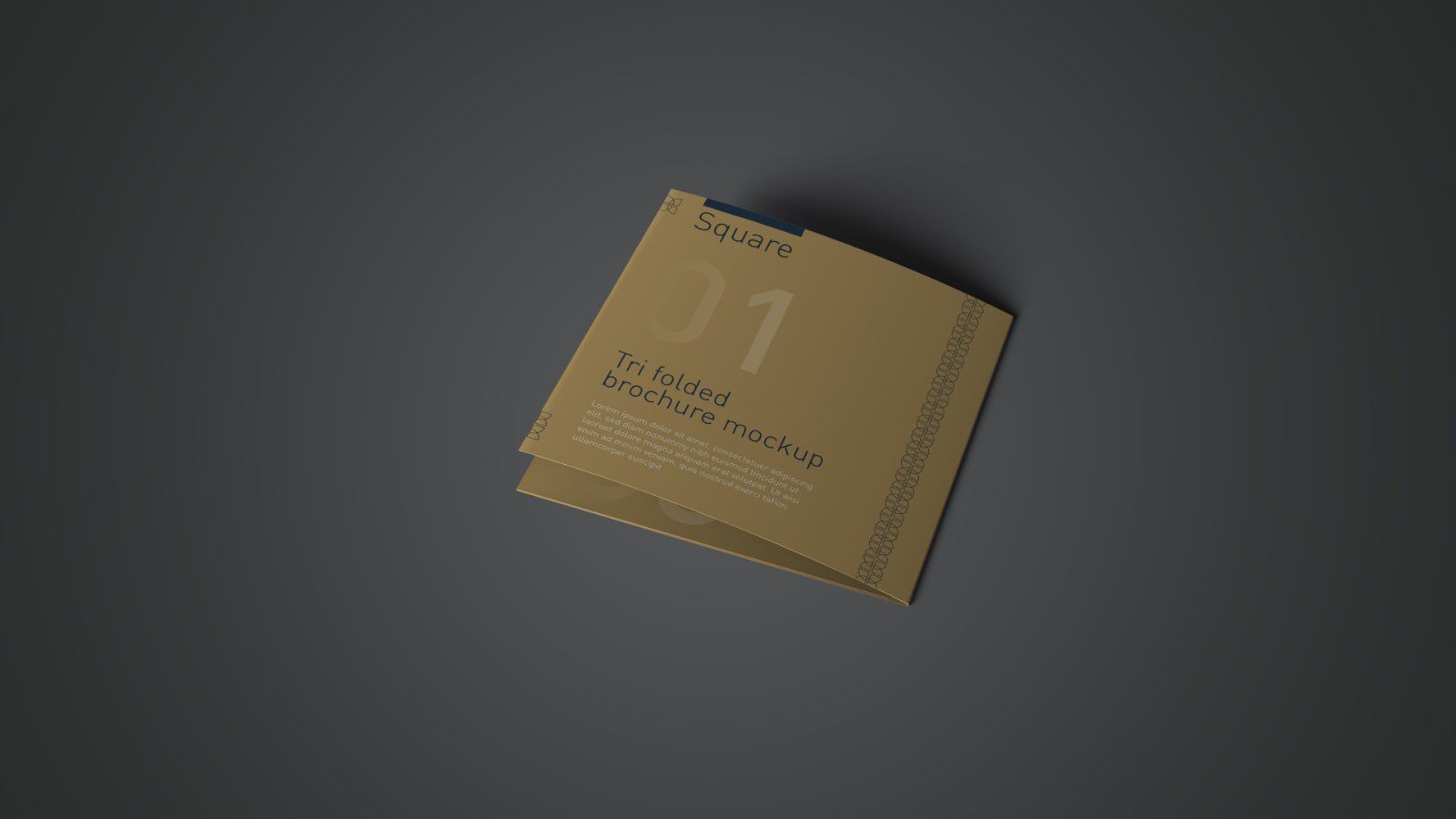 Square Tri Fold Brochure Mockup - 5 PSD Files Bundle — image 6