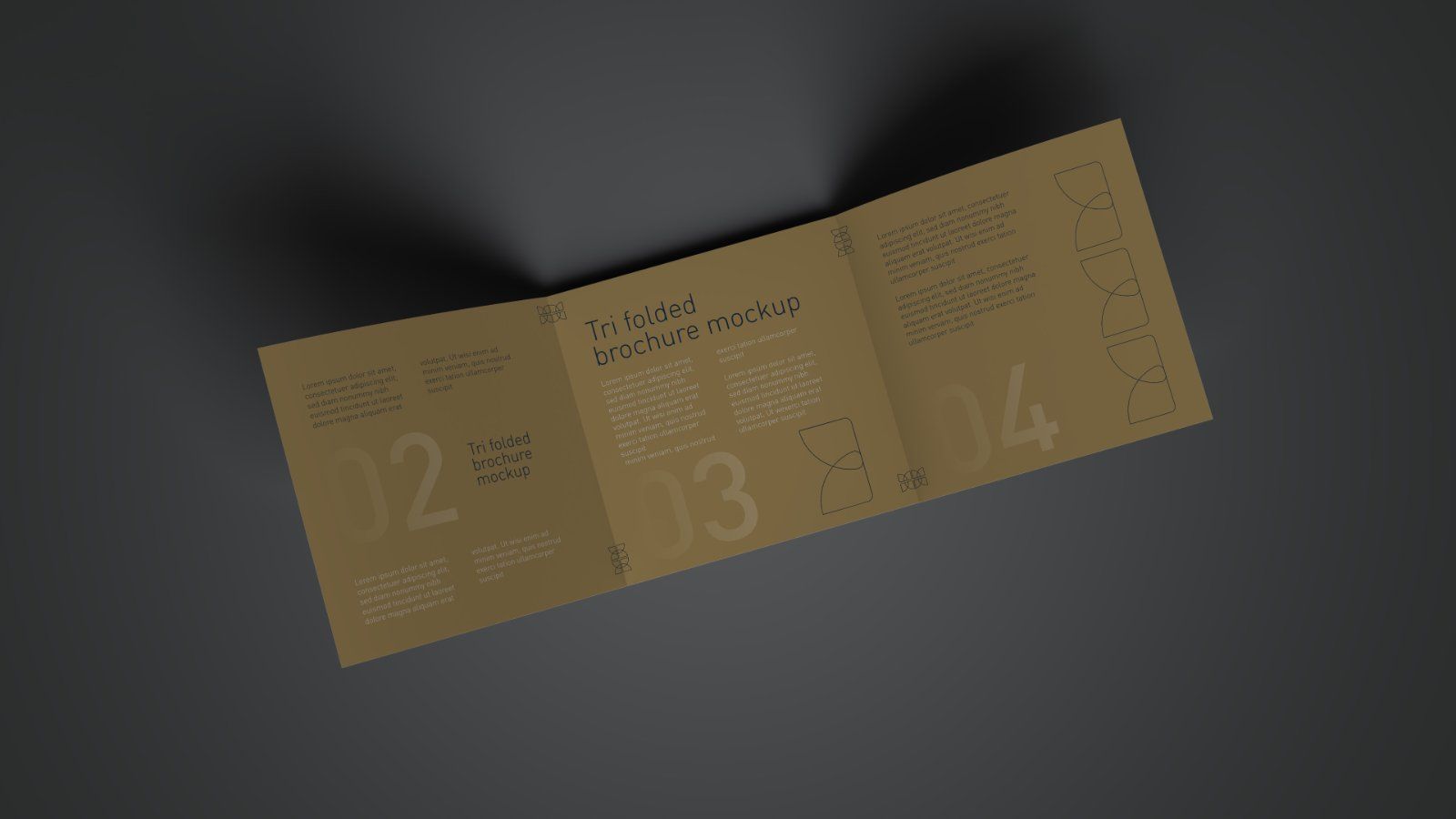 Square Tri Fold Brochure PSD Mockup - 5 PSD Files — image 6