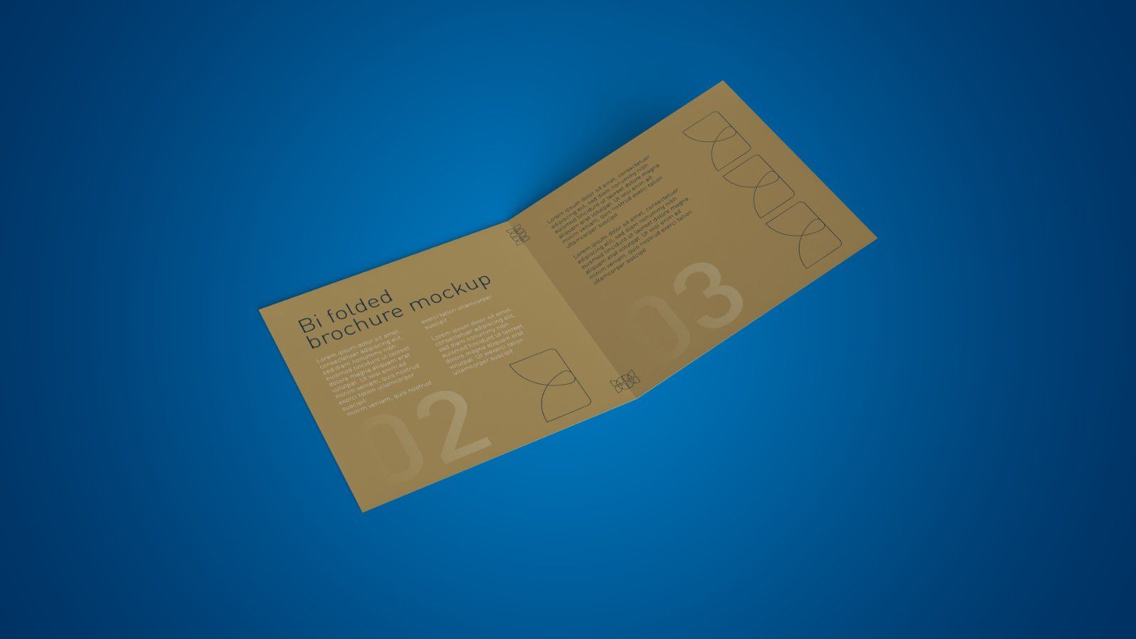 Square Bi-Fold Brochure Mockup – 5 PSD Files, Folded Flyer & Print Branding Mockup — image 4
