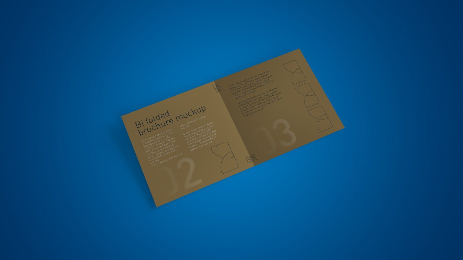 Square Bi-Fold Brochure PSD Mockup – 5 PSD Files, Folded Flyer & Print Branding Mockup — image 5