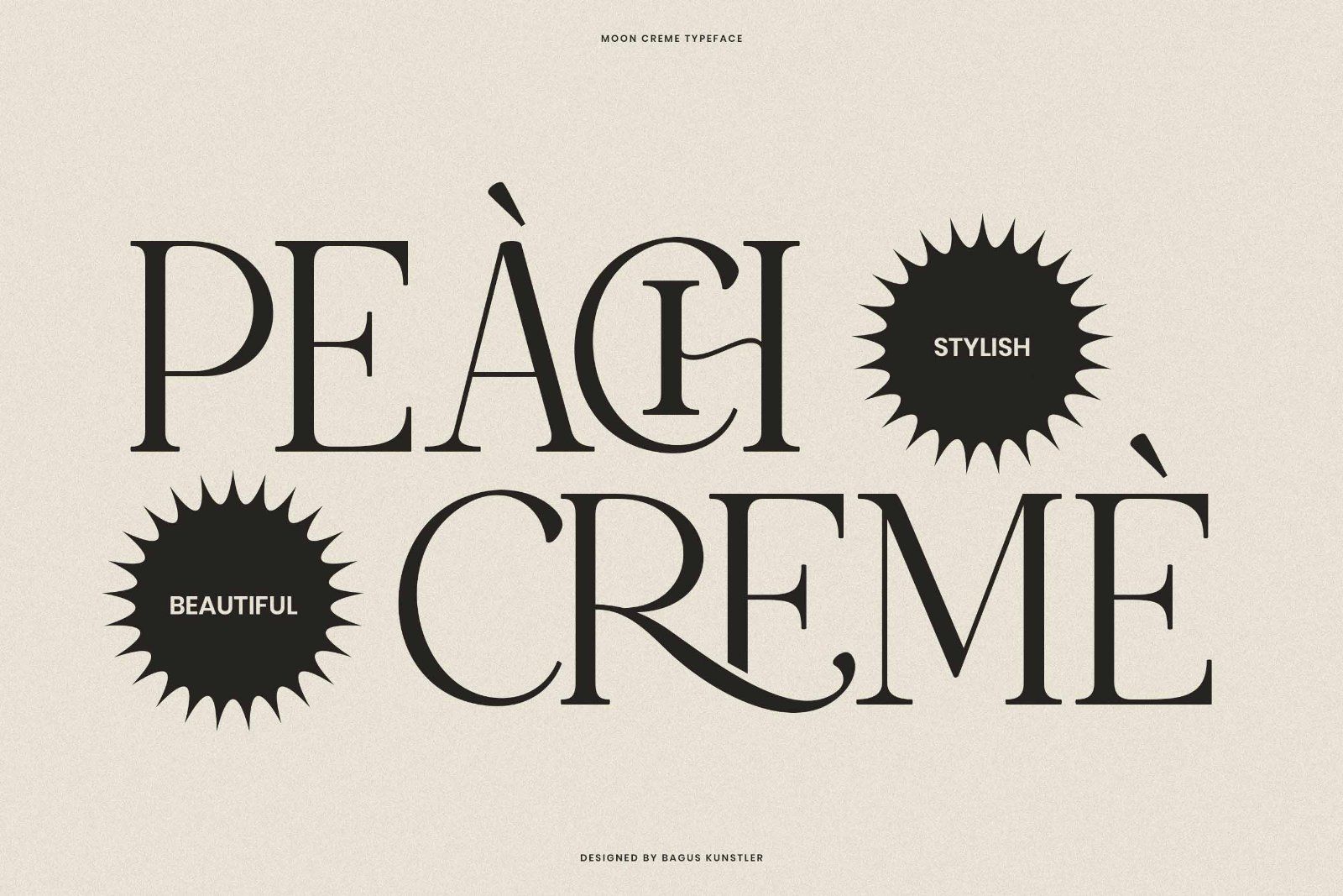 Moon Creme | Stylish and Beautiful Serif — image 2