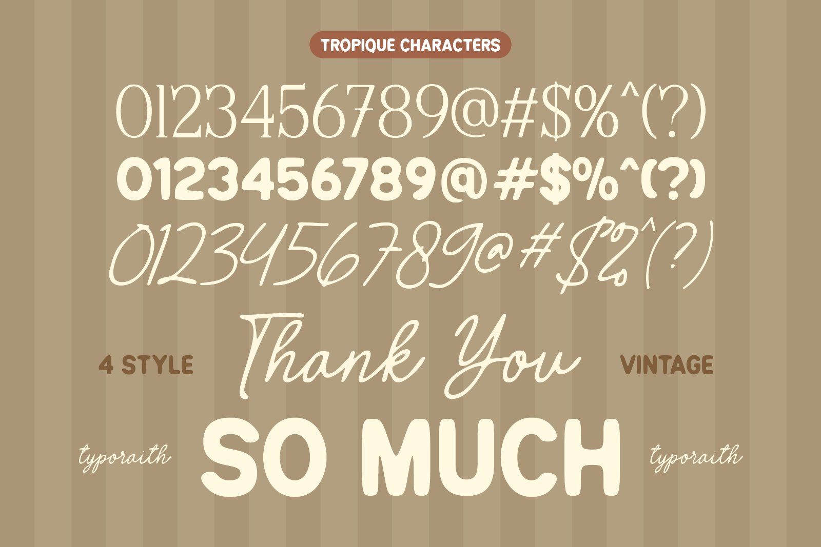 Tropique | Vintage Chic Font Pack — image 10
