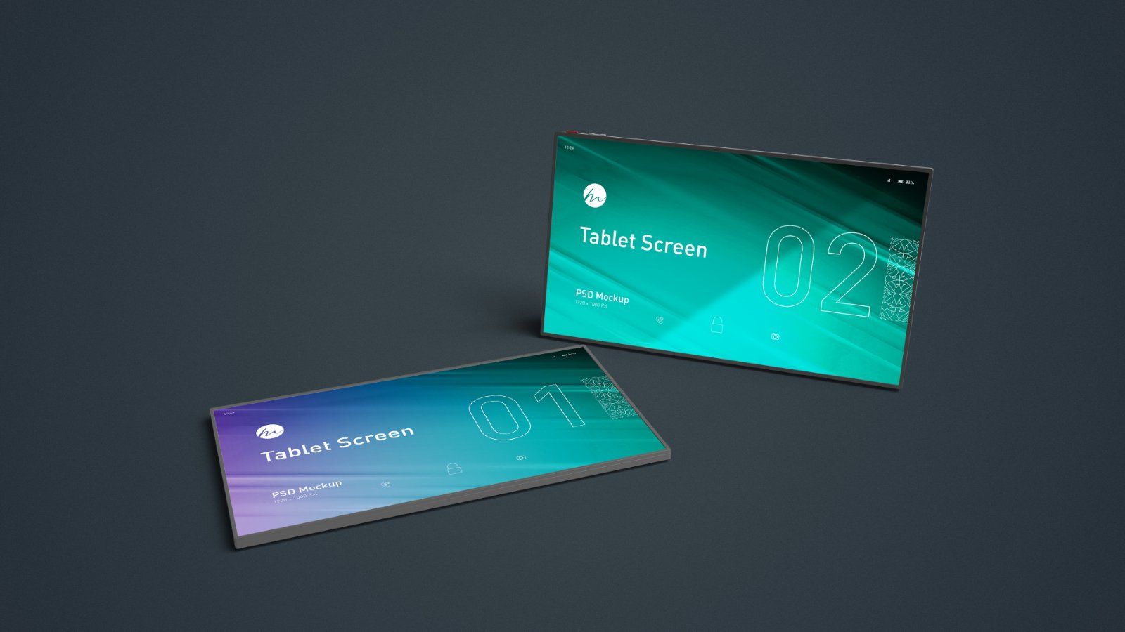 Tablet Screen Mockups - 5 PSDs — image 4