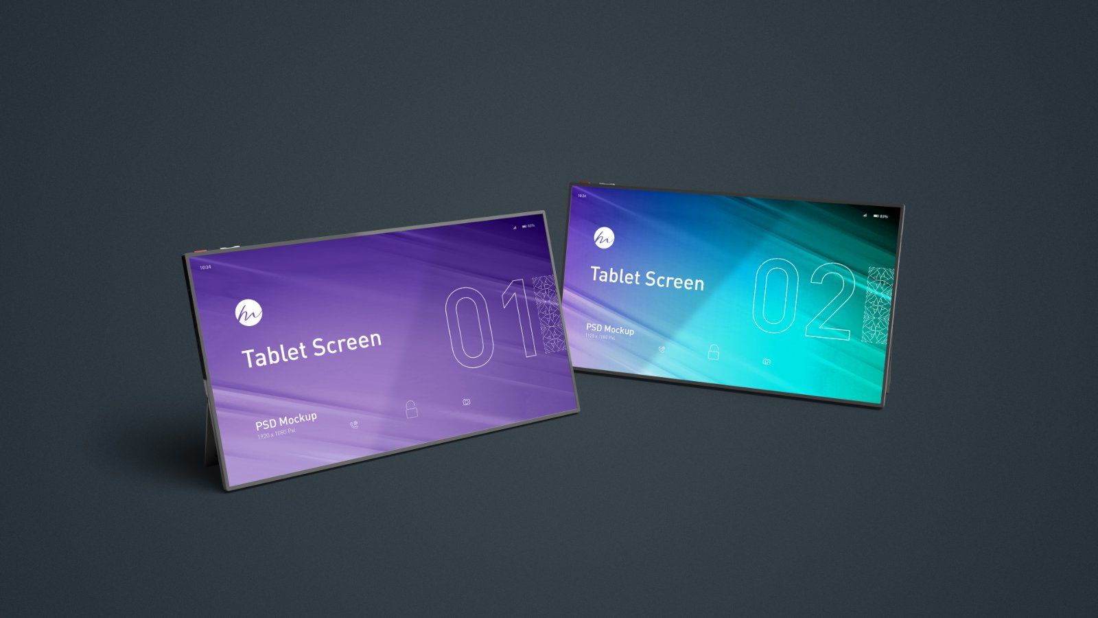 Tablet Screen Mockups - 5 PSDs — image 2