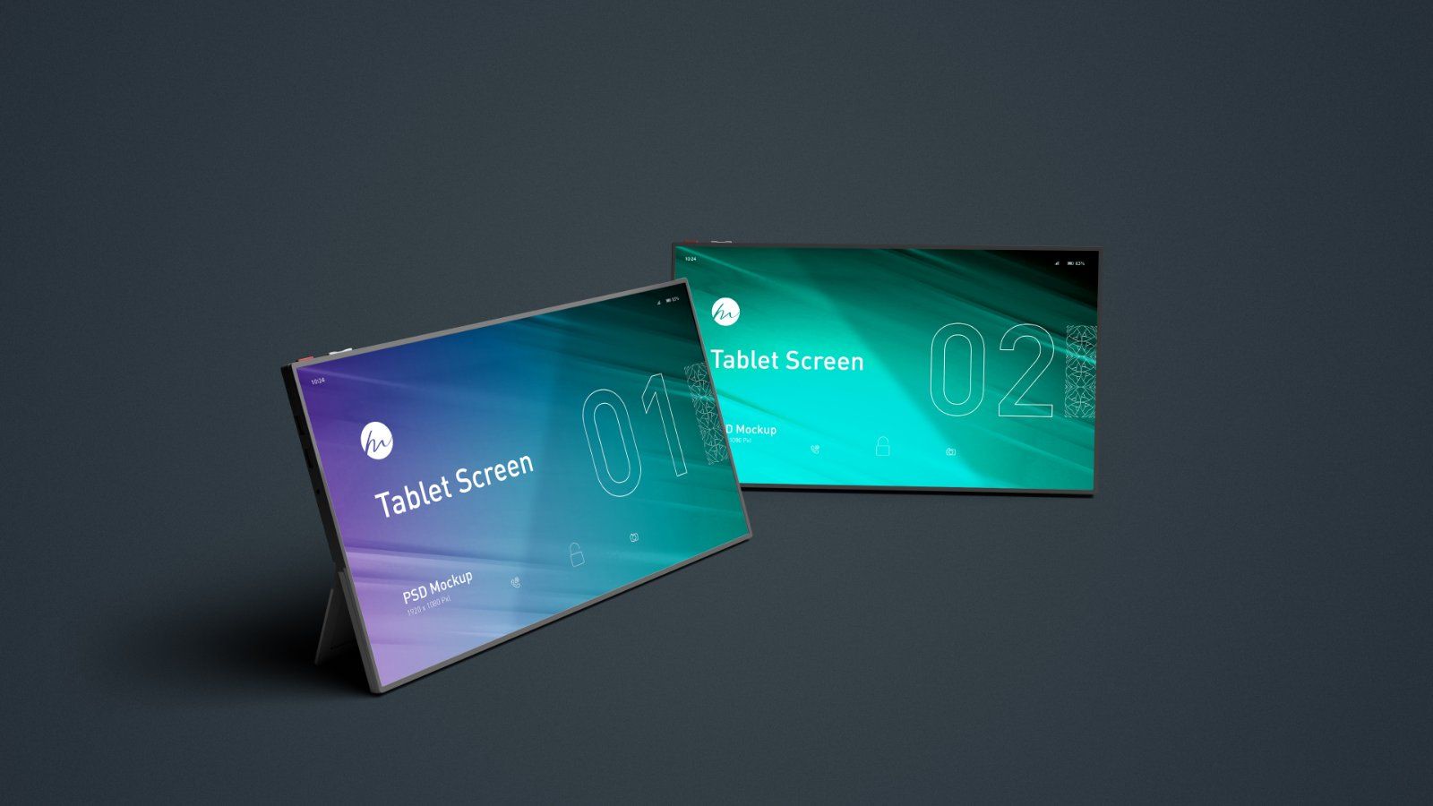 Tablet Screen Mockups - 5 PSDs — image 5