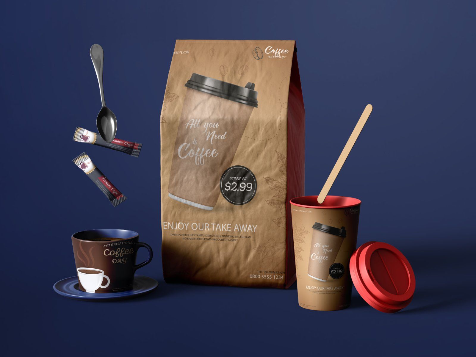 Coffee shop marketing mockup design — image 12