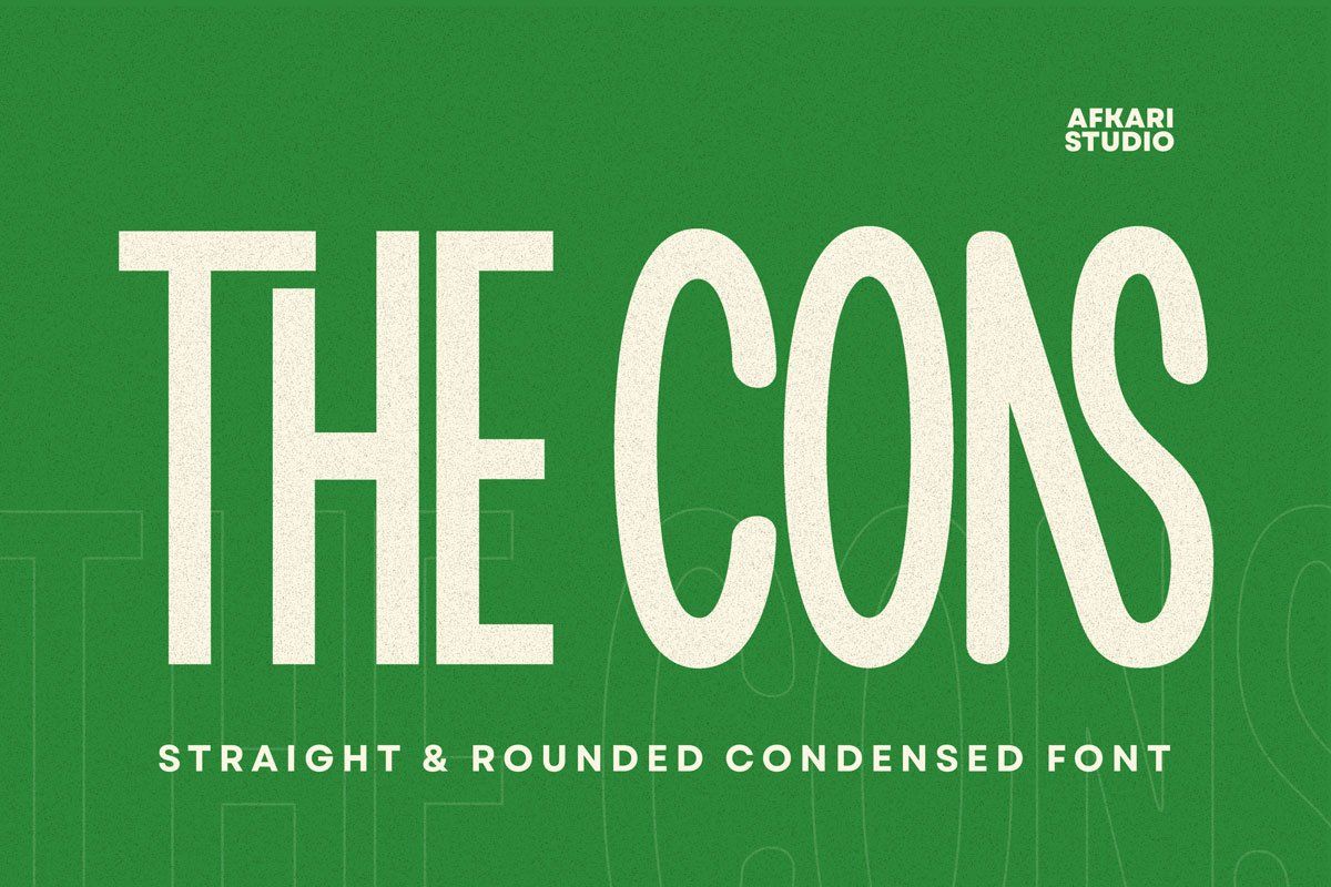 The Cons - Condensed Sans Serif Display Font — image 1