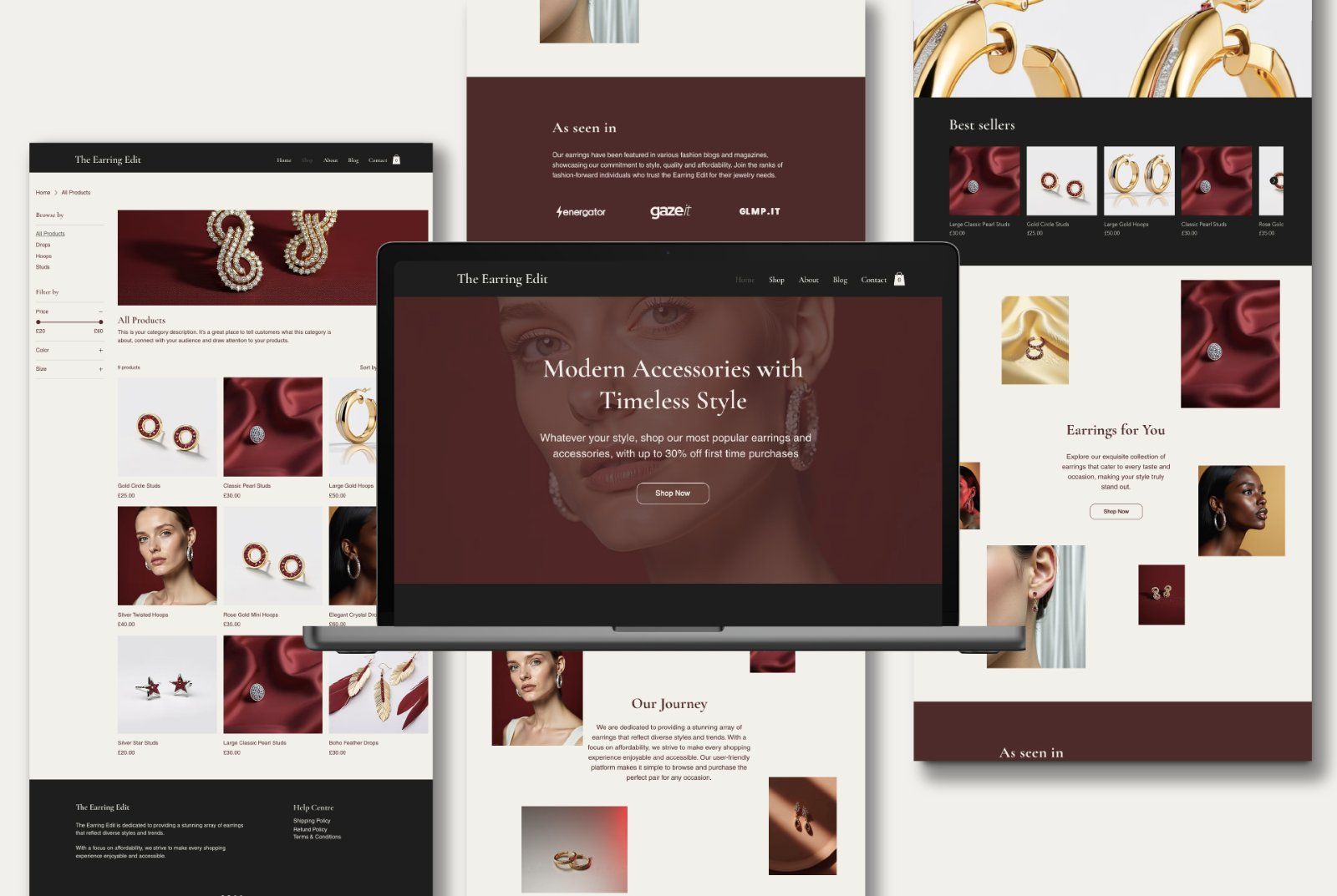 Wix eCommerce Jewelry Website Template — image 2