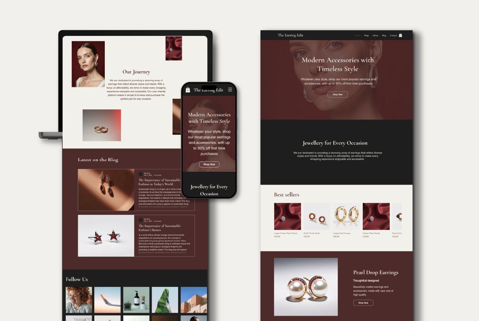 Wix eCommerce Jewelry Website Template — image 4