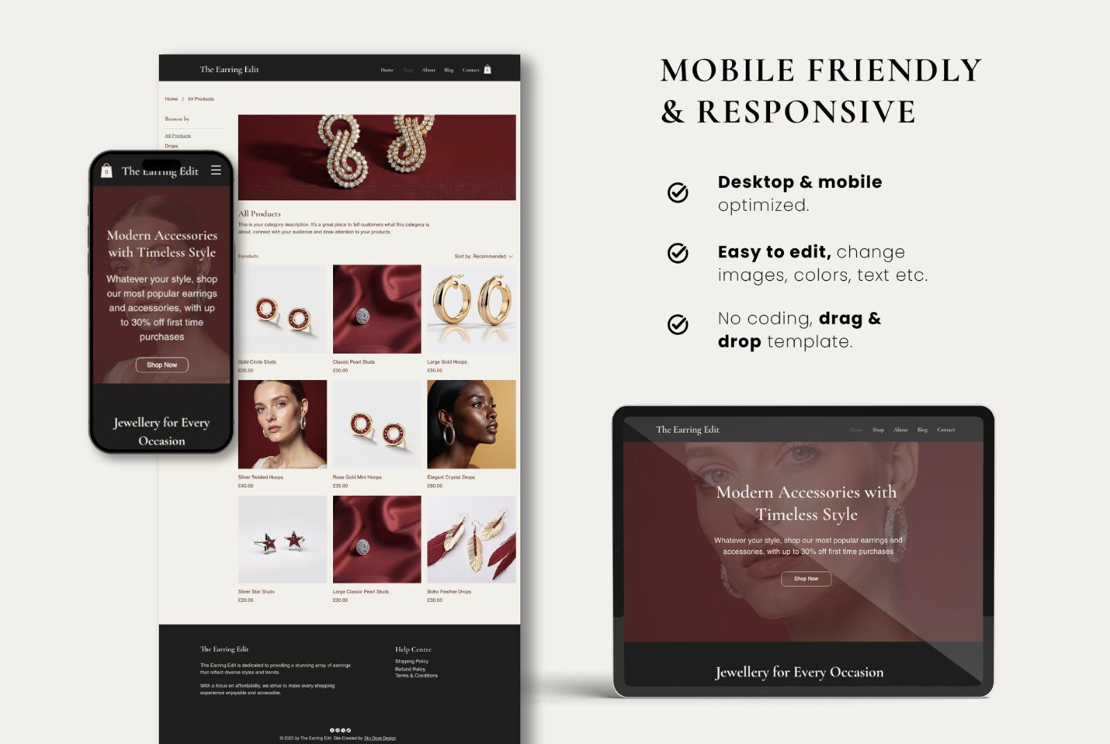Wix eCommerce Jewelry Website Template — image 7