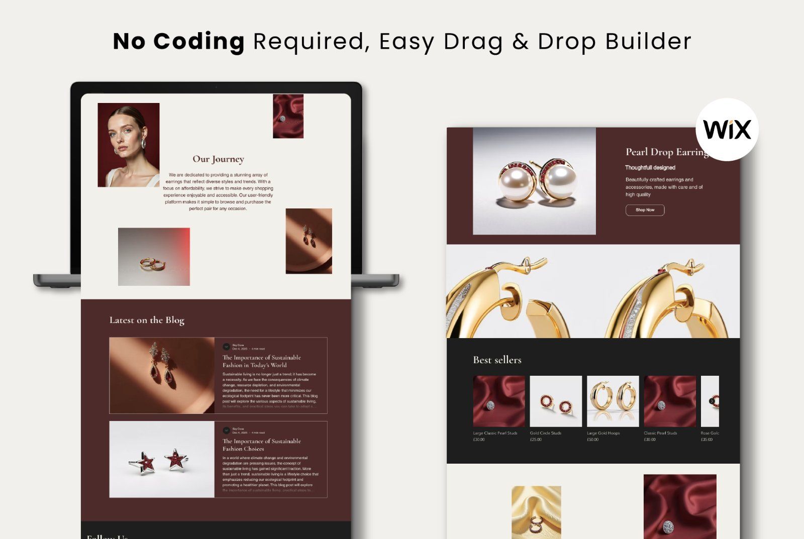 Wix eCommerce Jewelry Website Template — image 9