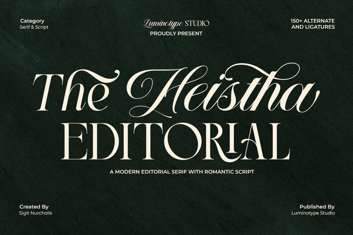 LT The Heistha Editorial – Font Duo — image 1