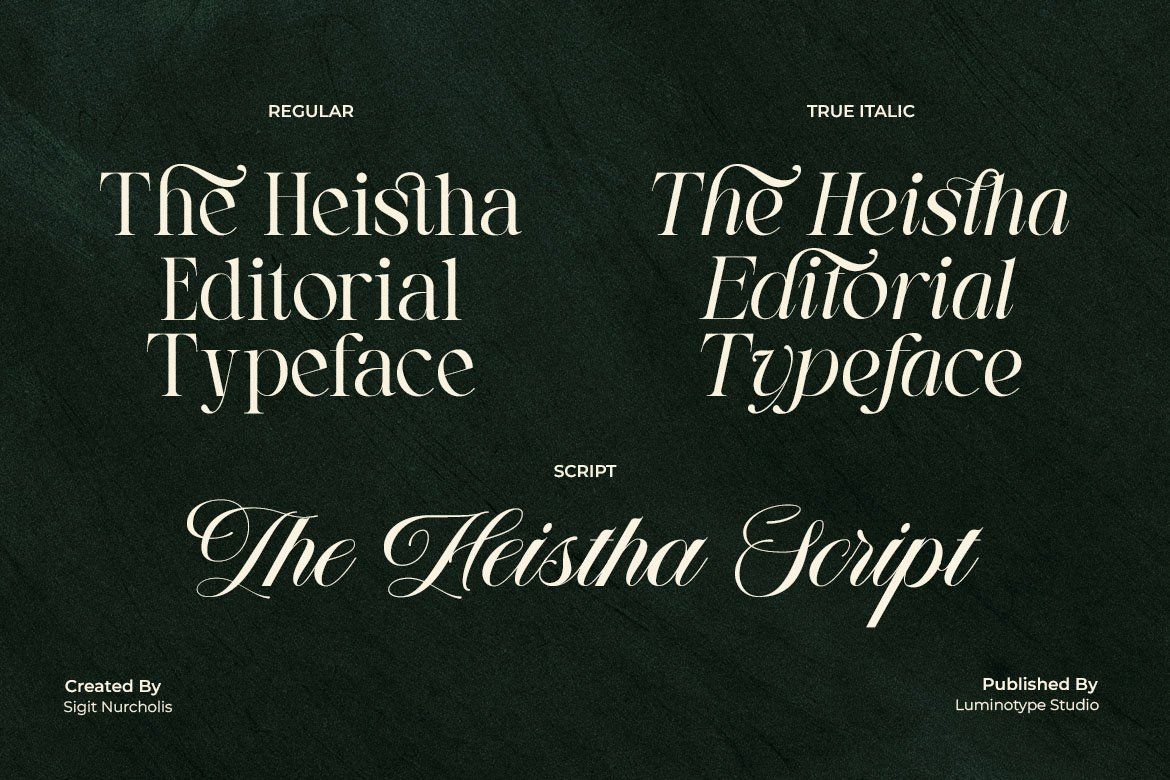 LT The Heistha Editorial – Font Duo — image 2