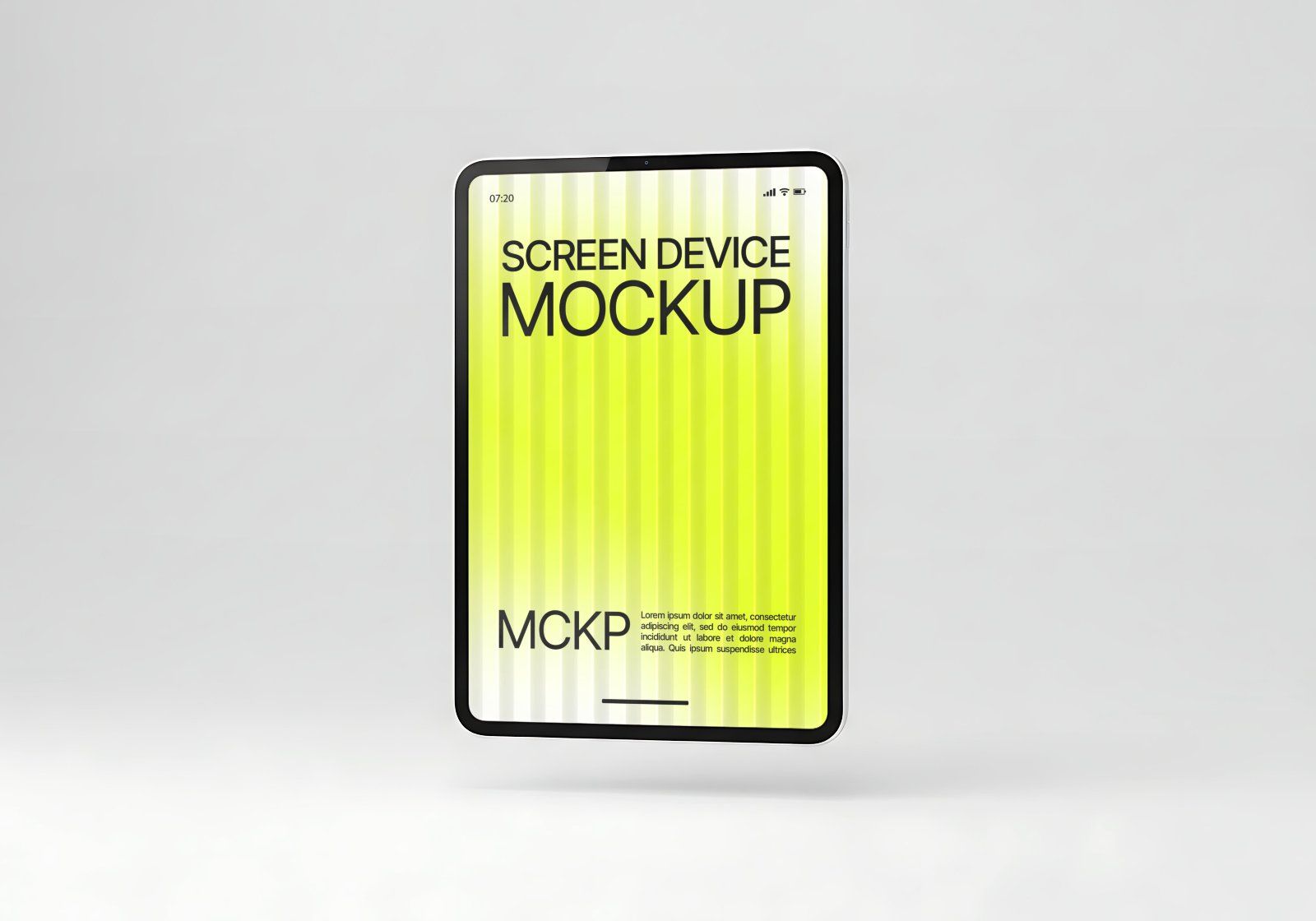 Tablet Screen Mockup – Realistic PSD Template for App & UI Design — image 1