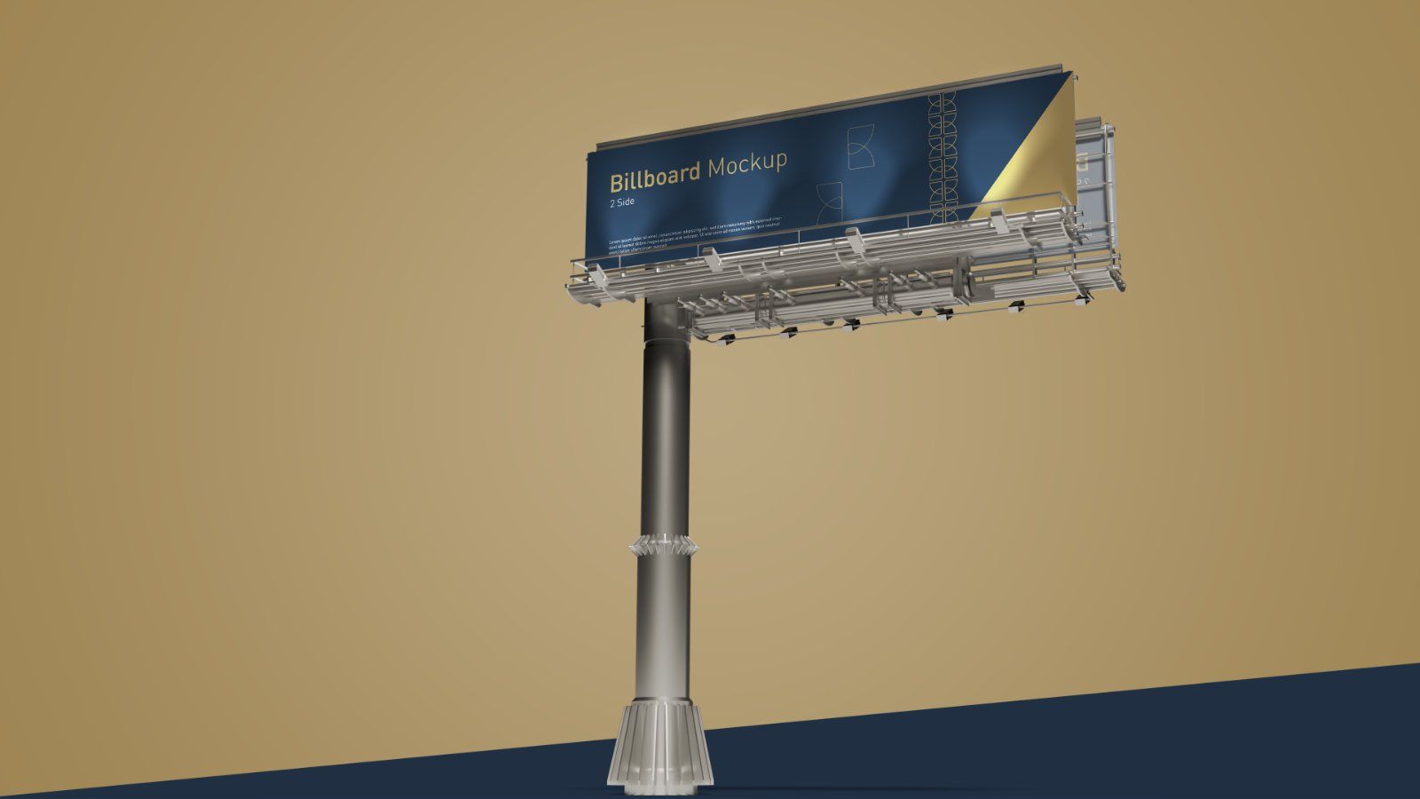 2-Sided Outdoor Billboard Mockup – 6 PSD Files, Double-Sided Advertising Display Mockup — image 5