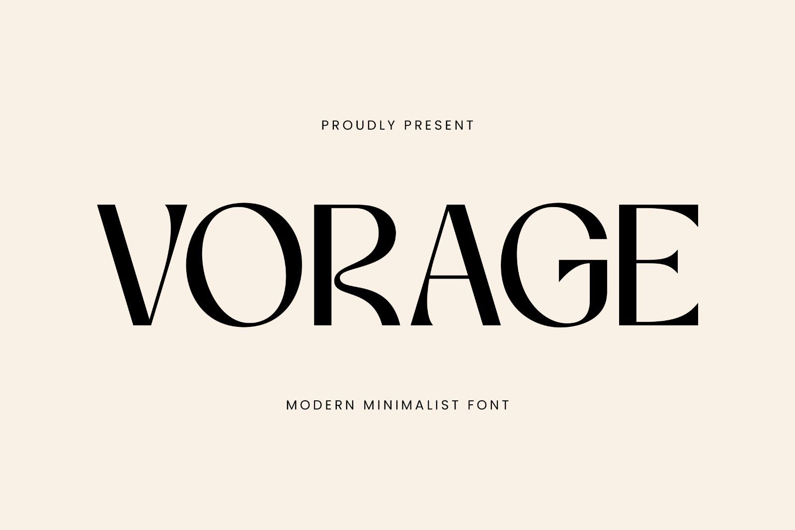 Vorage | Modern Minimalist Typeface — image 1