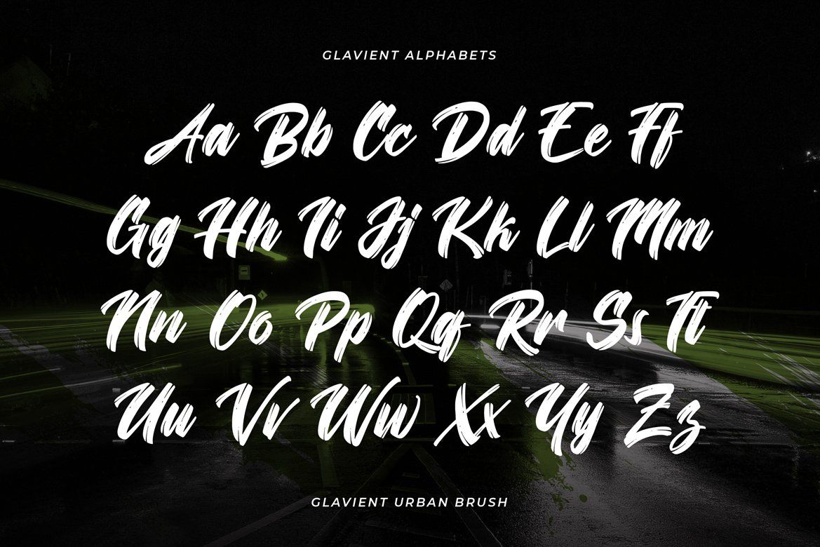 Glavient – Urban Brush Display Font — image 8
