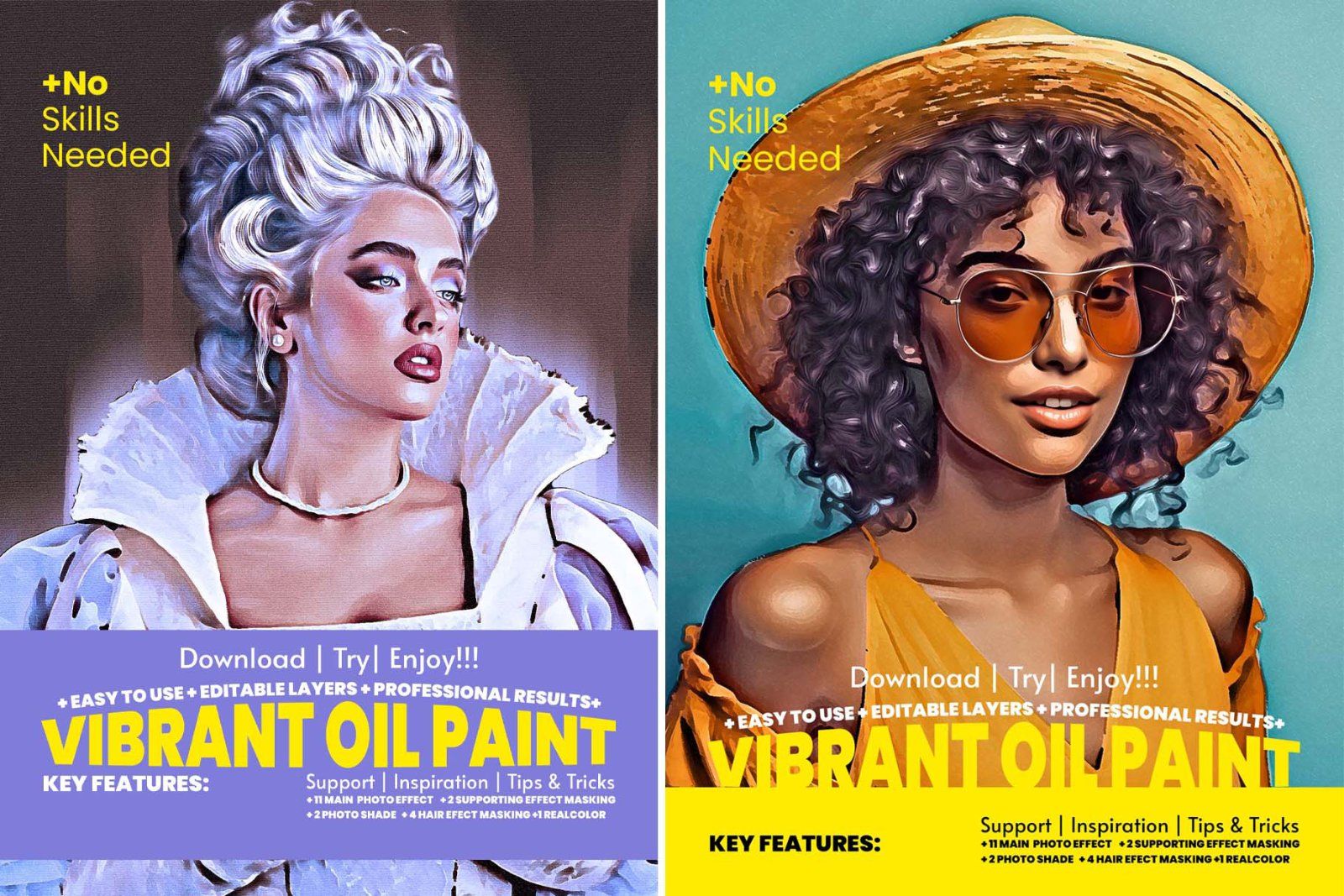 Vibrant Oil Paint Photoshop Action — image 1
