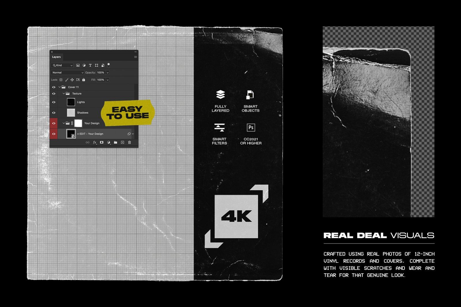 Retro Vinyl Record Mockup Bundle — image 3