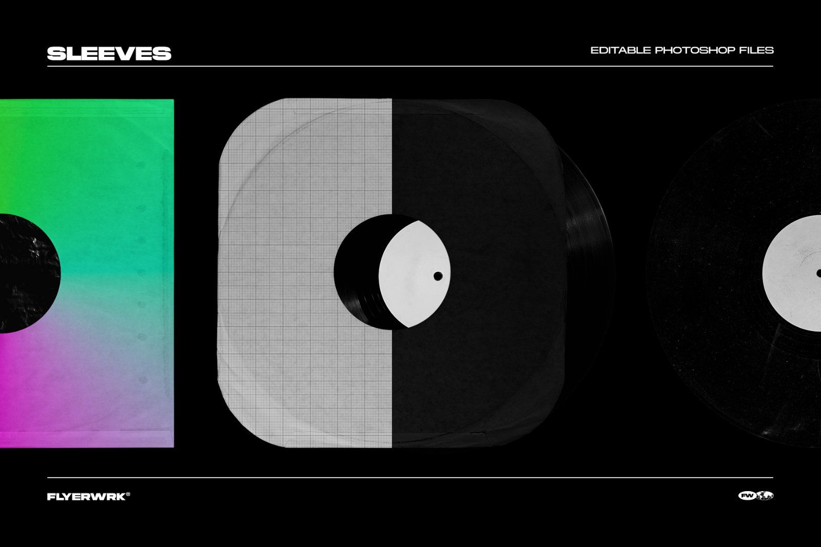 Retro Vinyl Record Mockup Bundle — image 5