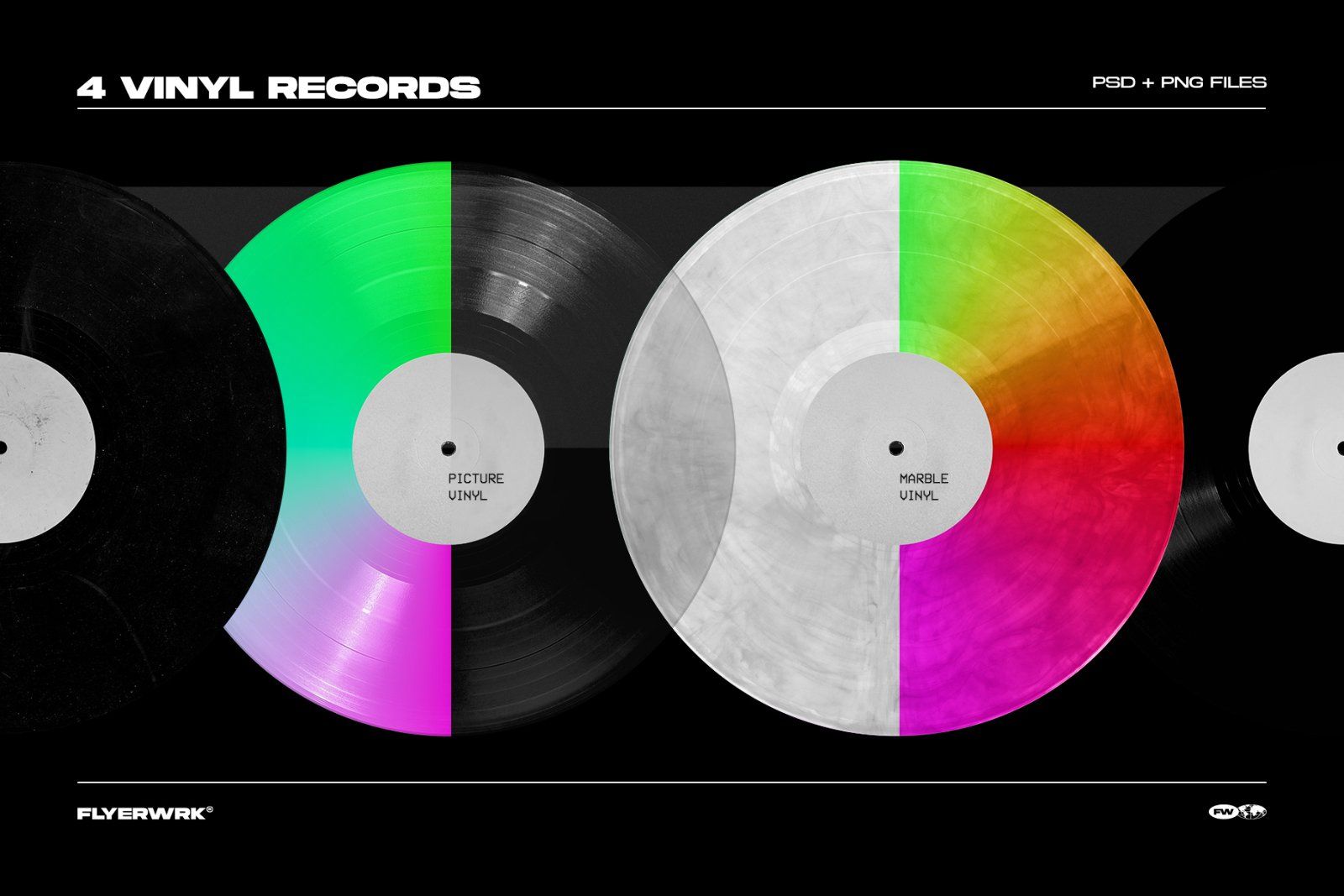 Retro Vinyl Record Mockup Bundle — image 6