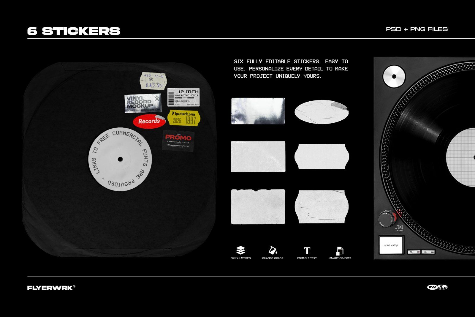 Retro Vinyl Record Mockup Bundle — image 8