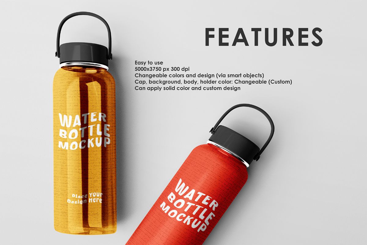 Water Bottle Mockup Set — image 3