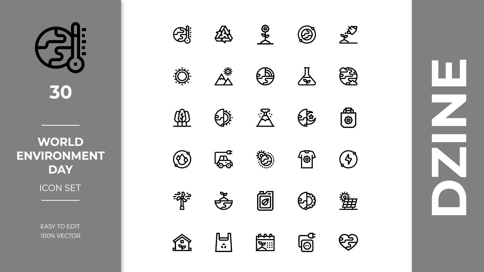 World Environment Day - AI Vector Icon Set — image 1