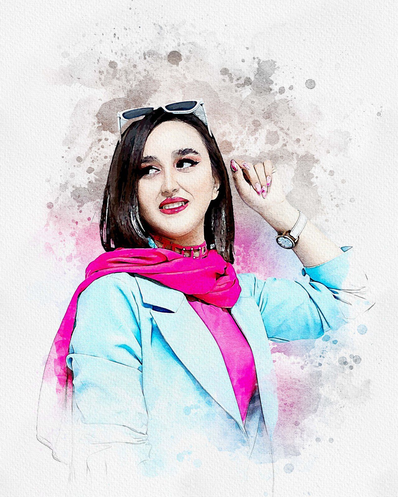 Painting Watercolor Splash Art — image 14