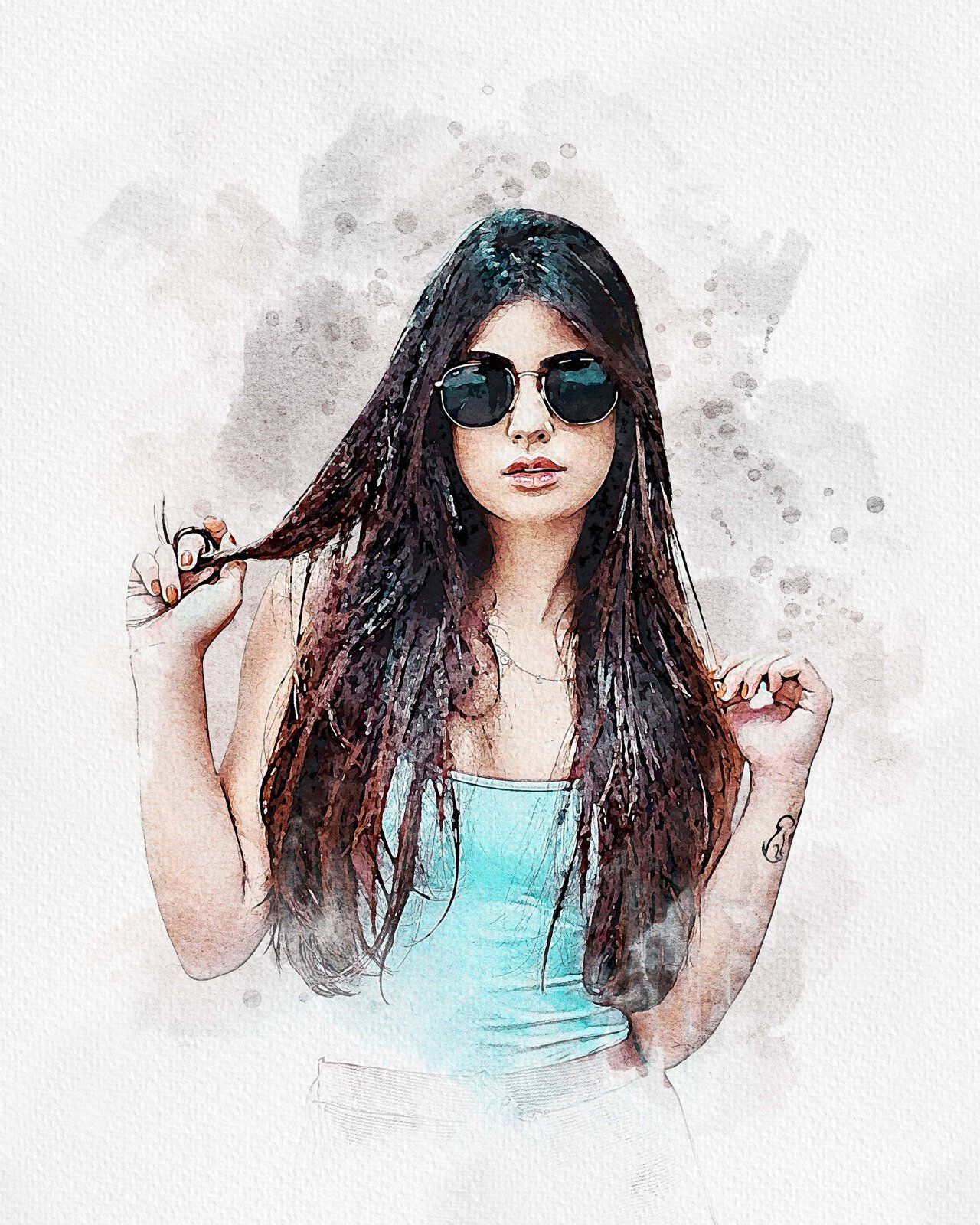 Painting Watercolor Splash Art — image 15
