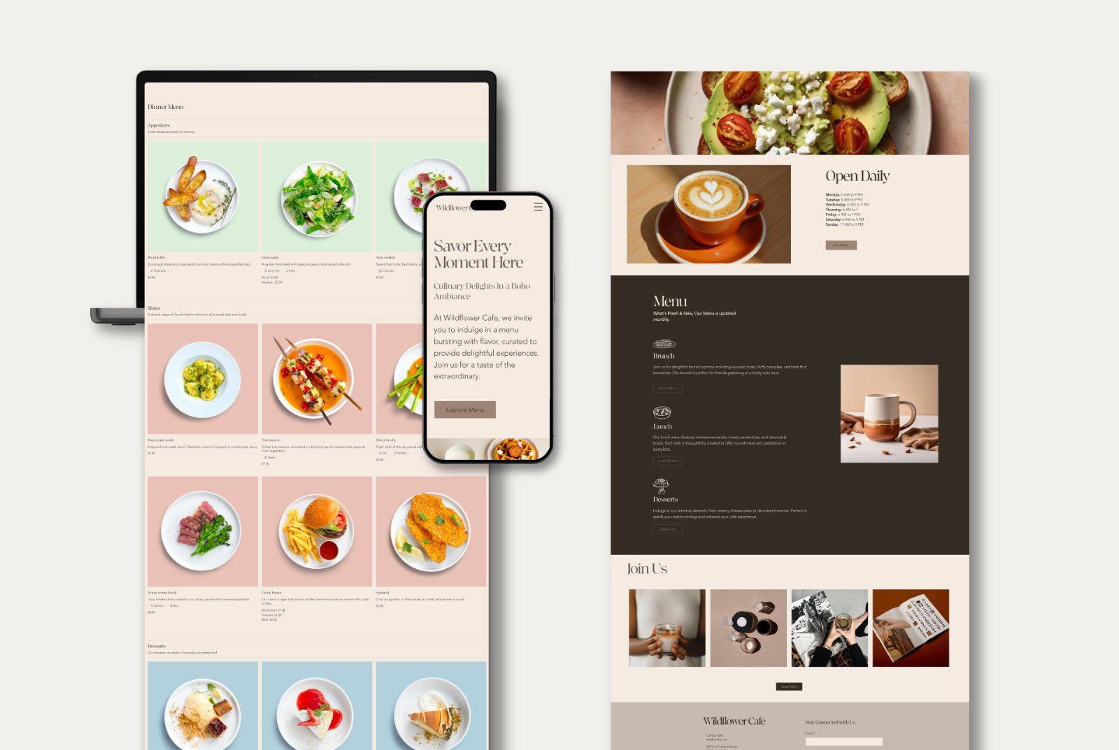 Wix Cafe, Restaurant & Takeaway Website Template — image 3
