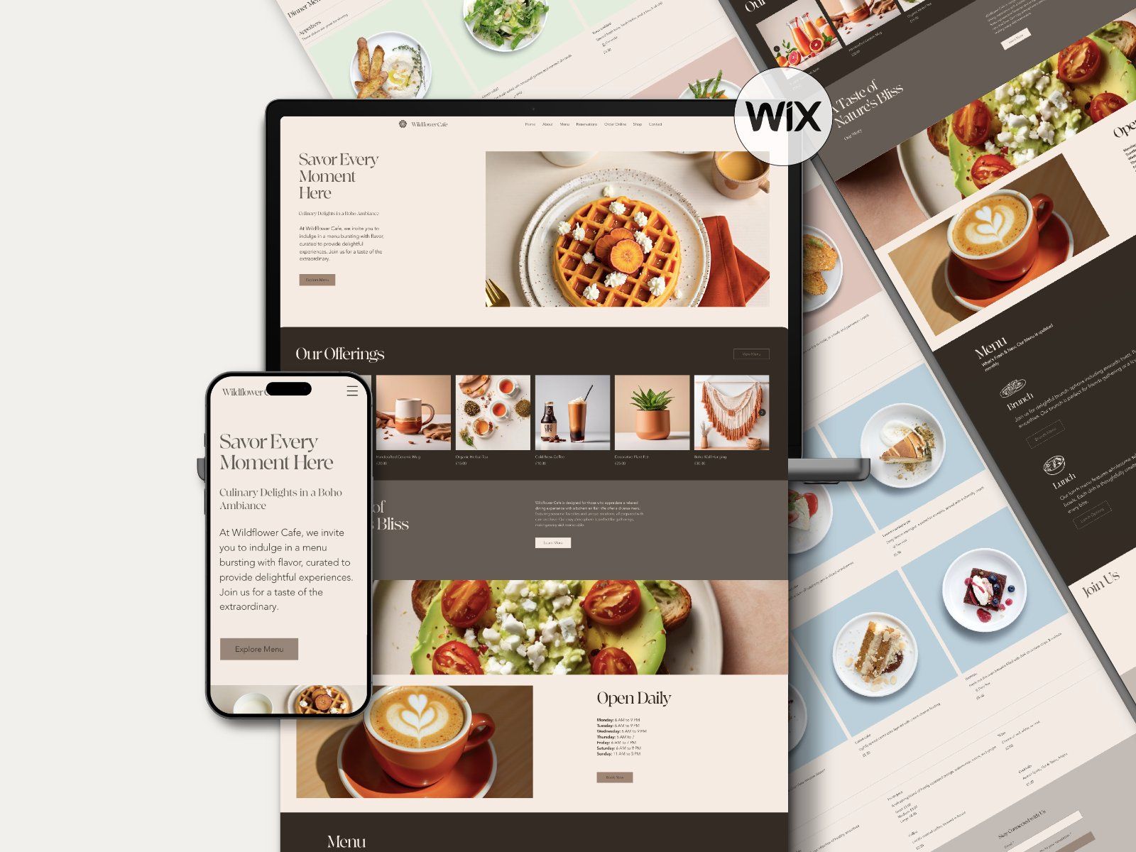 Wix Cafe, Restaurant & Takeaway Website Template — image 5